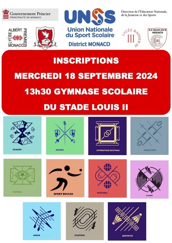 inscriptions UNSS