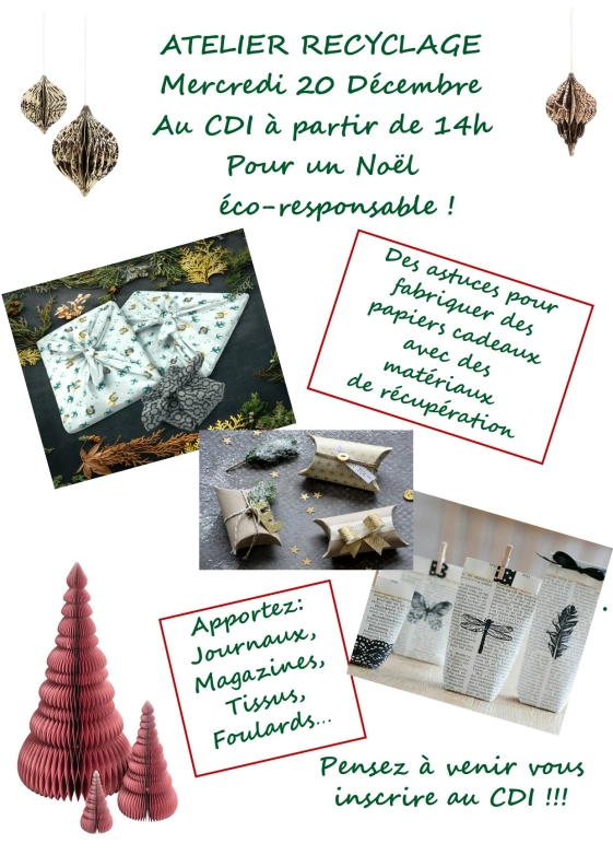 Atelier recyclage
